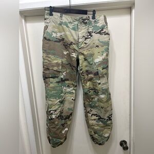 US Army Combat Insect Shield Cargo Pants Camo Military Trouser Size M 33W 29L